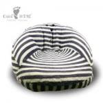 OEM ODM Plush Black White Stripe Gifts Stuffed Toy EN71 Soft Child Friendly Baby Chair for sale