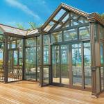 China Sturdy Lightweight Sun Room Customized Tile Floor Sunroom With Sliding Door manufacturer