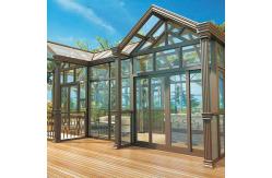 China Sturdy Lightweight Sun Room Customized Tile Floor Sunroom With Sliding Door supplier