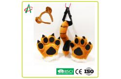 China BSCI BPA Free Tiger Tail, Paws and Hairband Stuffed Animals Plush Toy supplier