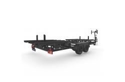 China Galvanished Finish Aluminum Tritoon Trailer pontoon boat trailer with Radial Tire supplier