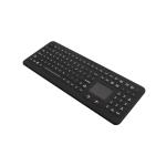 Ruggedized Silicone Industrial Keyboard With Touchpad, Washable Silicone Medical Keyboard