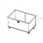 Packing Material Recycle Collect Trolley SUS201 With 4 Silent Casters for sale