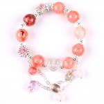 12mm Afghanistan Jade Quartz Heart Carving Crystal Chain Circle Bead Bracelet for sale