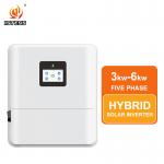 48V 3kw 4.6kw Hybrid Inverter On/Off Grid 5kw 6kw Solar Inverter Pure Sine Wave IP65 Single Phase 3.6kw Solar Inverter with MPPT for sale