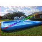 0.9mm PVC Tarpaulin Inflatable Water Swimming Pool , Blue  Aqua Pool for Outdoor for sale