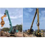 Excavator long reach Vibrating Pile Driving Arm For Construction Piling Solutions