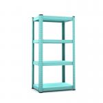 Sharehouse 4 Shelf Light Duty Steel Shelf Rack Blue Storage Organizer for sale