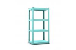 China Sharehouse 4 Shelf Light Duty Steel Shelf Rack Blue Storage Organizer supplier