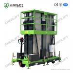 Mobile Aerial Work Platform With Triple Mast 14m And 250Kg Loading Aluminum And Explosion Proof Type for sale