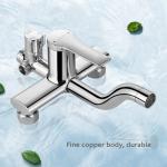 Three Function Bath Shower Mixer Set Copper Alloy Adjustable Descaling Shower Set