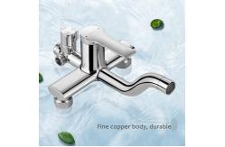 China Three Function Bath Shower Mixer Set Copper Alloy Adjustable Descaling Shower Set supplier