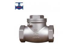 China Versatile Standard SS Threaded Swing Check Valve for General Applications supplier