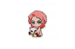 China Custom Logo Patches Anime Character Embroidery Iron On Patch DIY Jackets Hats supplier