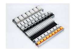 China Industrial Roller Track Flow Rail ABS Plastic WheelsFor Warehouse Shelf Rack System supplier