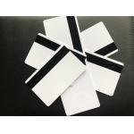Blank White Glossy PVC Plastic Business Cards With Hico Magnetic 85.5x54x0.76mm for sale