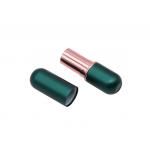 Oval Shape Dark Green Magnetic Empty Lip Balm Tubes for sale