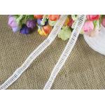 Polyester Ladder Water Soluble Chemical Lace Trim By The Yard Good Color Fastness for sale