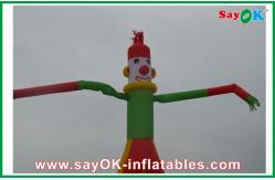 China 8m Yellow Inflatable Clown Dancer Double Legs Sky For Advertising supplier