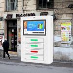 Intelligent Self Service Mobile Phone Charging Station Kiosk With Four Doors