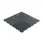 Dark Gray PP Interlocking Floor Tile 400*400mm For Use In Garages Workshop for sale