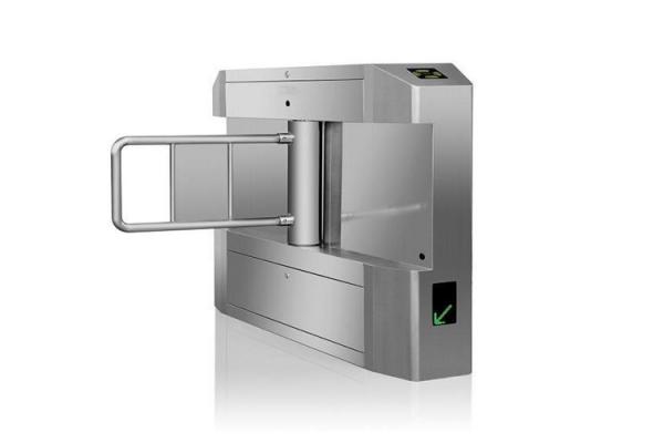 High Security Heavy Duty Pedestrian Swing Gate Wide Channel With Dc Motor