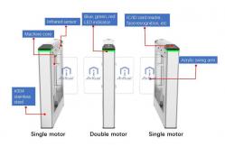 China Automatic Swing Barrier Turnstile Gate DC24V Brushless For Access Control supplier
