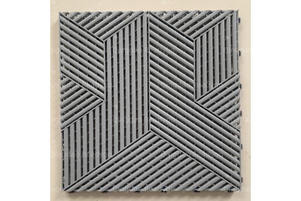 Interlocking Waterproof Garage Floor Tiles in Black