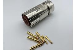 China Circular M40 Power Connector 6 Pin Servo Encoder Female Crimp Wire Plug supplier