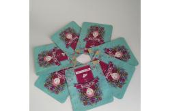 China Matt Plastic Face Mask Packaging Holographic Tear Notch With Laser Line Zipper supplier