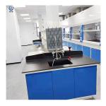 Customized All Steel Lab Island Bench With Adjustable Shelves And Doors for sale