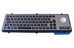 China Custom usb keyboard /  Backlit industrial keyboard with illuminated red trackball supplier
