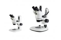 China Long Working Distances Trioncular Zoom Stereo Microscope With Zoom Ration 6.4x supplier