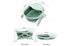 China 1KG Plastic Collapsible Foot Tub Folding Barrel With Cover supplier