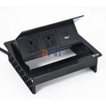 Factory UsDesktop Table Flip Cover 20W USB Socket Hidden Desktop Power Grommet Brush for sale