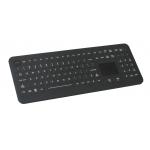 IP68 Waterproof antibacterial backlight Medical Keyboard with ruggedized & sealed touchpad