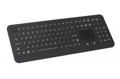 China IP68 Waterproof antibacterial backlight Medical Keyboard with ruggedized & sealed touchpad supplier