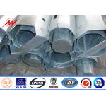 High Strength Polygon Galvanized Steel Pole 33kv 110kv 132kv 230kv 380kv 400kv 550kv for sale