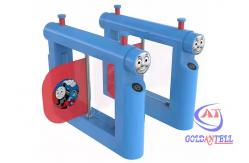 China kindergarten Swing Barrier Gate 600 - 900mm Passage width bi direction adjustable supplier