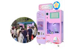 China Automatic Floss Cotton Candy Vending Machine Exclusive Robotic Arm Sensing Chip supplier