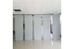 China Acoustic Sliding Folding Partition Walls On Wheels / Meeting Room Partition Walls supplier