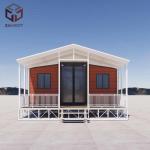 Insulated Collapsible Foldable 20ft Container House Steel Structure for sale