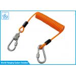 100cm Steel PU 7x19 Security Tether Spring Lanyard for sale