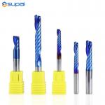 High Precision Solid Carbide End Mill Single Flute For Steel HRC 45 / 55 / 60 / 65 for sale