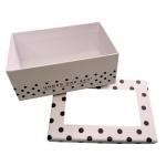 PVC Rigid Cardboard Gift Boxes With Clear Window 157gsm Coated for sale