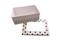 China PVC Rigid Cardboard Gift Boxes With Clear Window 157gsm Coated supplier