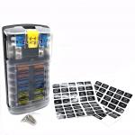 12 Way 12P Fuse Block Negative Positive Busbar Standard Blade Auto Light LED Fuse Box Link Bar With Fuse Yellow Insurance Lock for sale