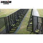 Event Pedestrian Temporary Crowd Control Barriers Steel Portable Folding Safety for sale