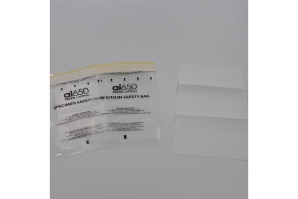 LDPE Recyclable Biohazard Lab Bags With Document Pouch