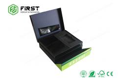 China Matte Black High End Gift Boxes Customized Logo Cardboard Gift Box Packaging supplier